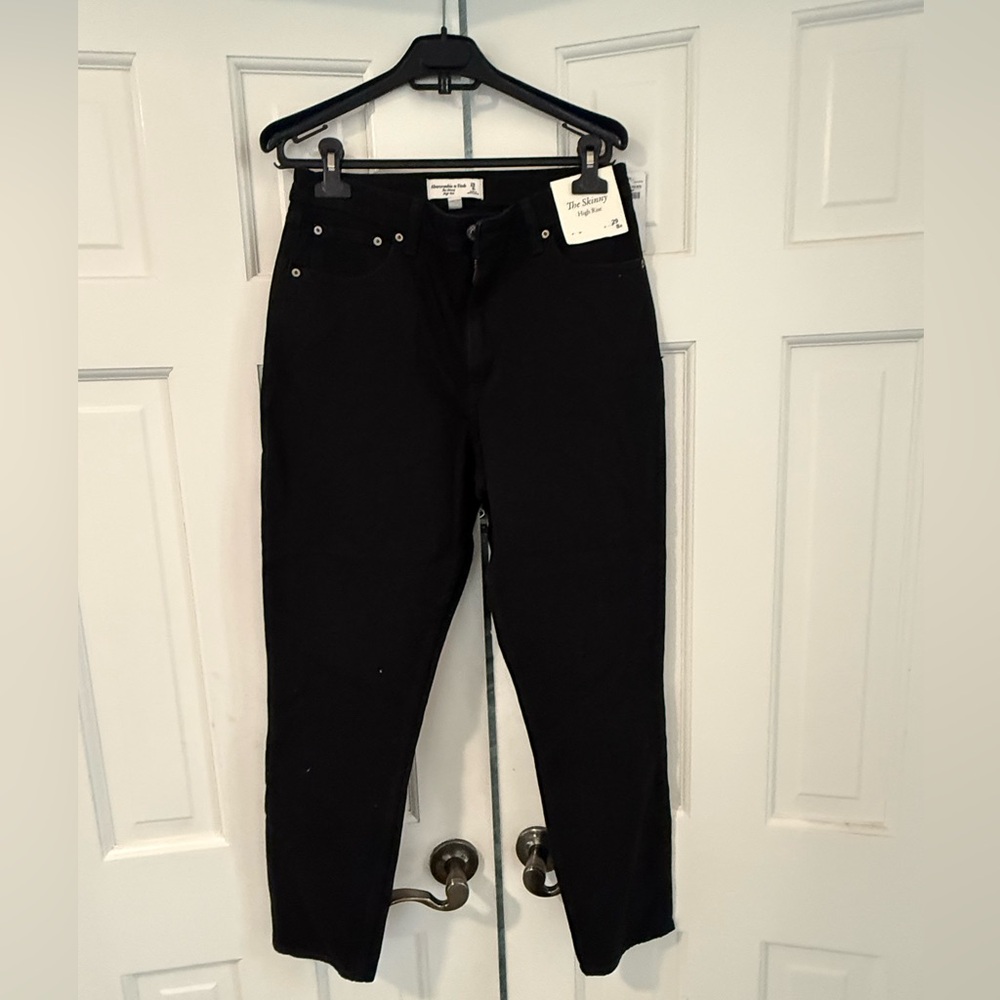 Abercrombie & Fitch Women's High Rise Black Jeans